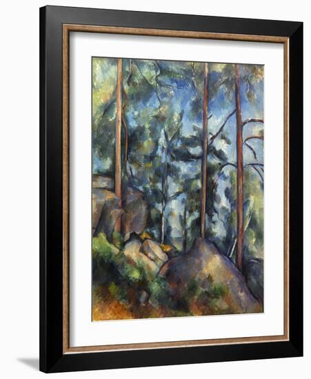 Cezanne: Pines, 1896-99-Paul C?zanne-Framed Giclee Print