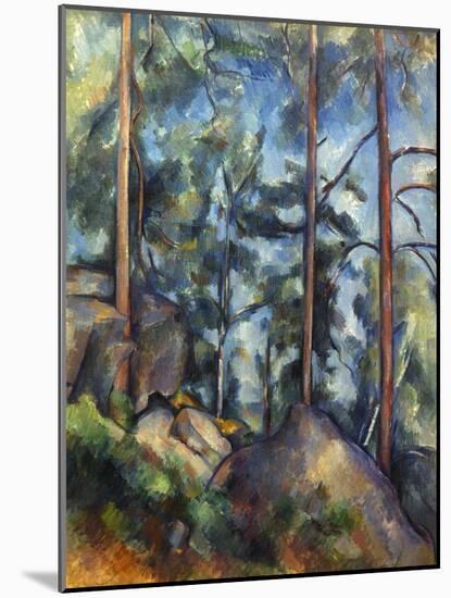 Cezanne: Pines, 1896-99-Paul C?zanne-Mounted Giclee Print