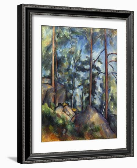 Cezanne: Pines, 1896-99-Paul C?zanne-Framed Giclee Print