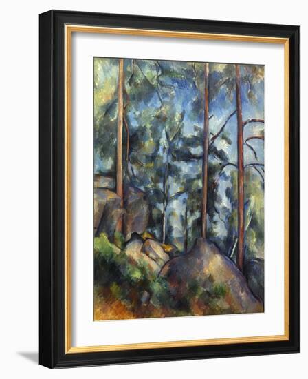 Cezanne: Pines, 1896-99-Paul C?zanne-Framed Giclee Print