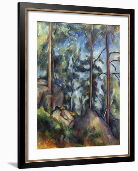 Cezanne: Pines, 1896-99-Paul C?zanne-Framed Giclee Print