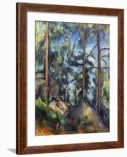 Cezanne: Pines, 1896-99-Paul C?zanne-Framed Giclee Print