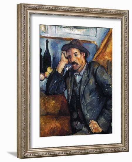 Cezanne: Pipe Smoker, 1900-Paul Cézanne-Framed Giclee Print