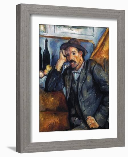 Cezanne: Pipe Smoker, 1900-Paul Cézanne-Framed Giclee Print