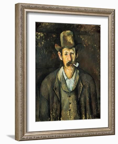 Cezanne: Pipe Smoker, C1892-Paul Cézanne-Framed Giclee Print