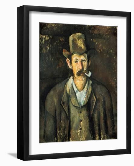 Cezanne: Pipe Smoker, C1892-Paul Cézanne-Framed Giclee Print