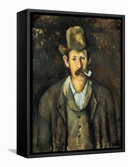 Cezanne: Pipe Smoker, C1892-Paul Cézanne-Framed Premier Image Canvas