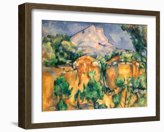 Cezanne: Sainte-Victoire-Paul Cézanne-Framed Giclee Print