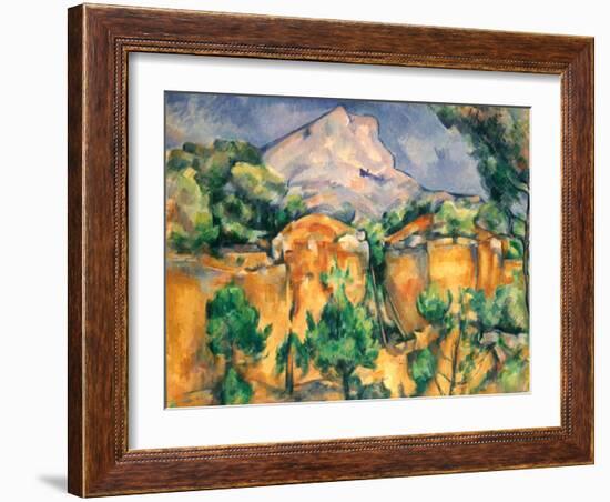 Cezanne: Sainte-Victoire-Paul Cézanne-Framed Giclee Print