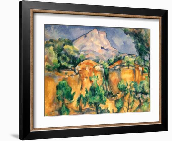 Cezanne: Sainte-Victoire-Paul Cézanne-Framed Giclee Print