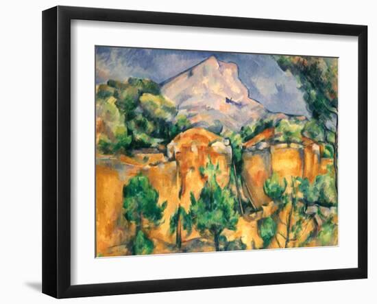 Cezanne: Sainte-Victoire-Paul Cézanne-Framed Giclee Print