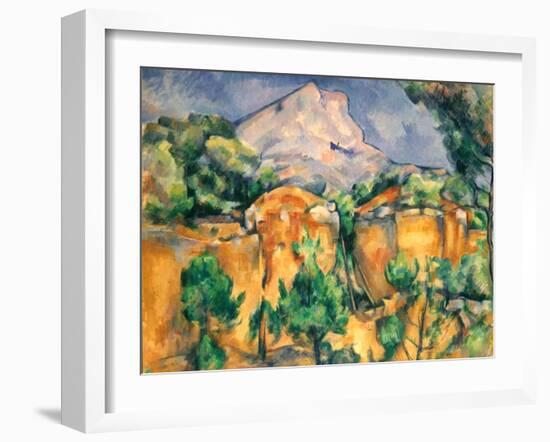 Cezanne: Sainte-Victoire-Paul Cézanne-Framed Giclee Print