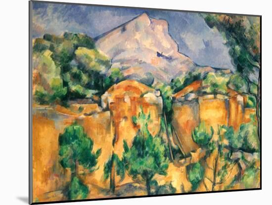Cezanne: Sainte-Victoire-Paul Cézanne-Mounted Giclee Print