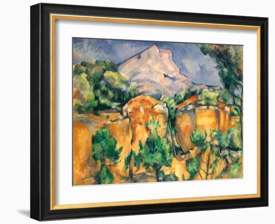 Cezanne: Sainte-Victoire-Paul Cézanne-Framed Giclee Print