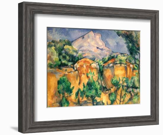 Cezanne: Sainte-Victoire-Paul Cézanne-Framed Giclee Print