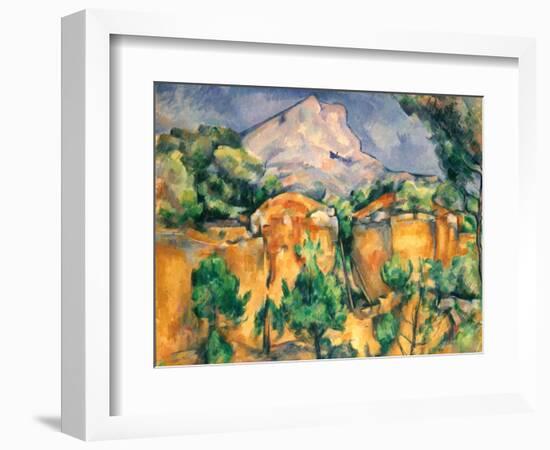 Cezanne: Sainte-Victoire-Paul Cézanne-Framed Giclee Print