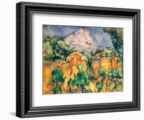 Cezanne: Sainte-Victoire-Paul Cézanne-Framed Giclee Print
