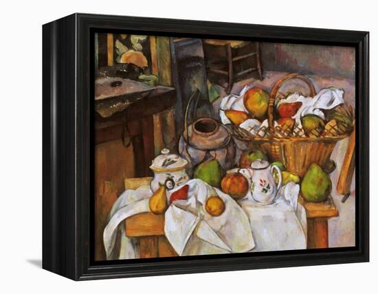 Cezanne: Table, 1888-90-Paul Cézanne-Framed Premier Image Canvas