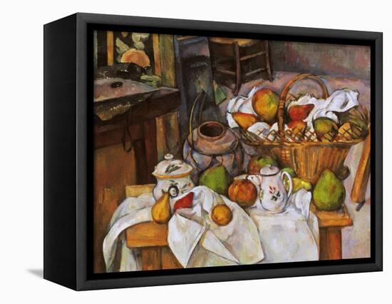 Cezanne: Table, 1888-90-Paul Cézanne-Framed Premier Image Canvas