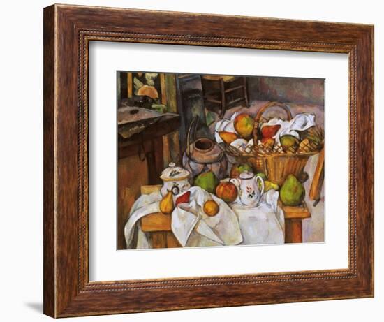 Cezanne: Table, 1888-90-Paul Cézanne-Framed Giclee Print