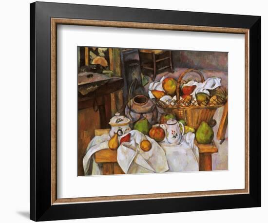 Cezanne: Table, 1888-90-Paul Cézanne-Framed Giclee Print