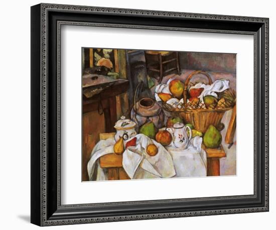 Cezanne: Table, 1888-90-Paul Cézanne-Framed Giclee Print