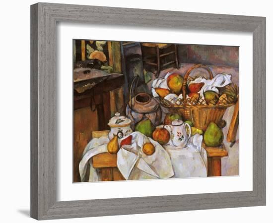 Cezanne: Table, 1888-90-Paul Cézanne-Framed Giclee Print