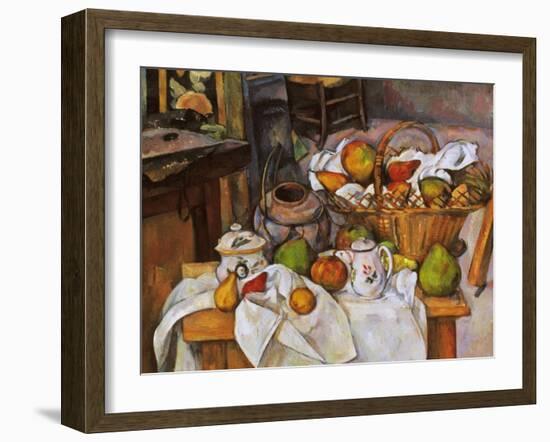 Cezanne: Table, 1888-90-Paul Cézanne-Framed Giclee Print