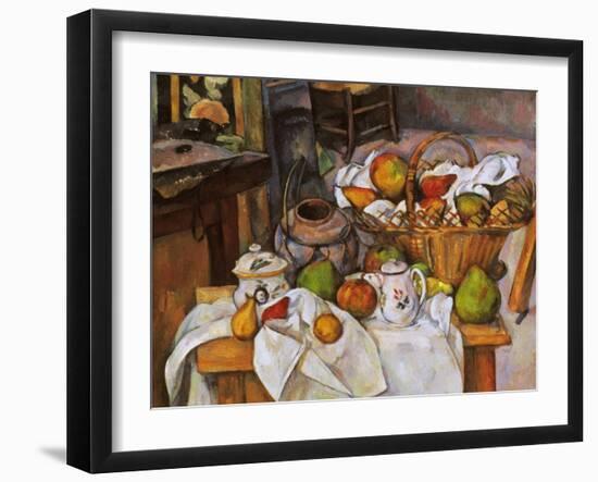 Cezanne: Table, 1888-90-Paul Cézanne-Framed Giclee Print