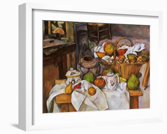 Cezanne: Table, 1888-90-Paul Cézanne-Framed Giclee Print