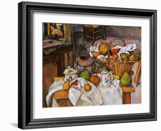 Cezanne: Table, 1888-90-Paul Cézanne-Framed Giclee Print