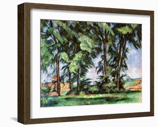 Cezanne: Trees, C1885-87-Paul Cézanne-Framed Giclee Print