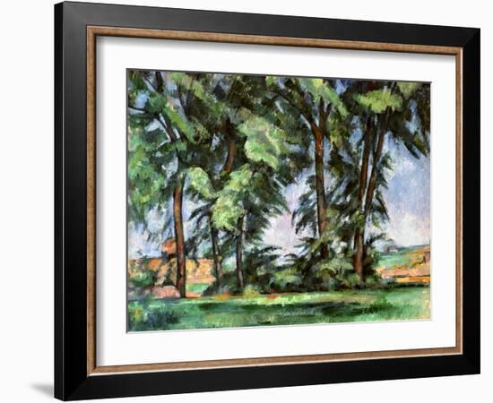 Cezanne: Trees, C1885-87-Paul Cézanne-Framed Giclee Print