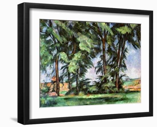 Cezanne: Trees, C1885-87-Paul Cézanne-Framed Giclee Print