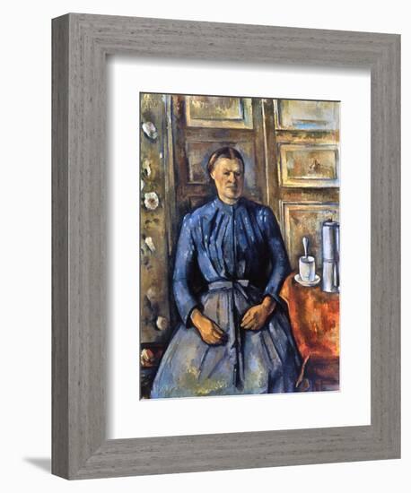 Cezanne: Woman, 1890-95-Paul Cézanne-Framed Giclee Print