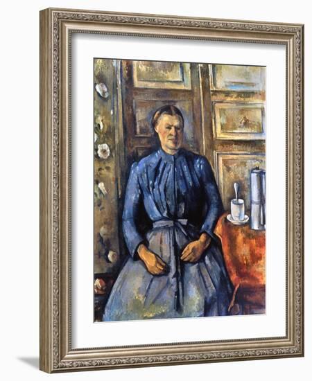 Cezanne: Woman, 1890-95-Paul Cézanne-Framed Giclee Print