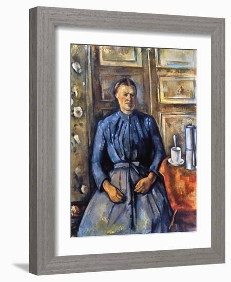 Cezanne: Woman, 1890-95-Paul Cézanne-Framed Giclee Print