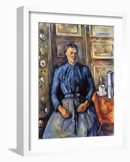 Cezanne: Woman, 1890-95-Paul Cézanne-Framed Giclee Print