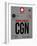 CGN Cologne Luggage Tag I-NaxArt-Framed Art Print