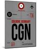 CGN Cologne Luggage Tag I-NaxArt-Mounted Art Print