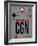 CGN Cologne Luggage Tag I-NaxArt-Framed Art Print