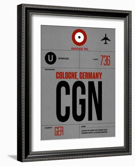 CGN Cologne Luggage Tag I-NaxArt-Framed Art Print