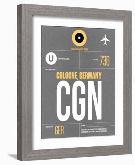 CGN Cologne Luggage Tag II-NaxArt-Framed Art Print