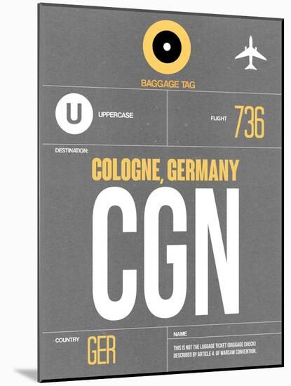 CGN Cologne Luggage Tag II-NaxArt-Mounted Art Print