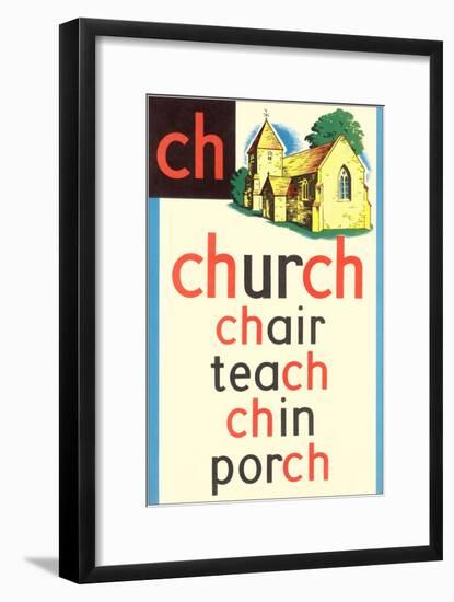 CH for Church-null-Framed Art Print