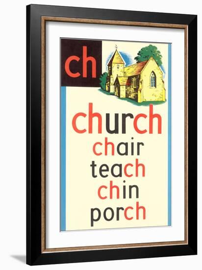 CH for Church-null-Framed Art Print