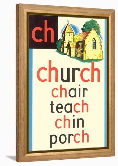 CH for Church-null-Framed Stretched Canvas