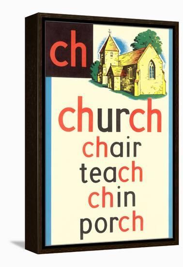 CH for Church-null-Framed Stretched Canvas