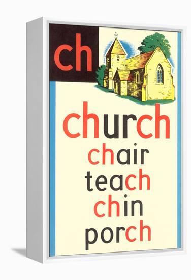 CH for Church-null-Framed Stretched Canvas