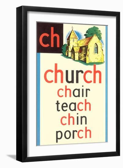 CH for Church-null-Framed Premium Giclee Print